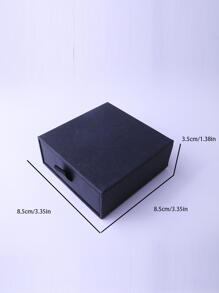 negro Cajón Caja para anillos , Pendientes , , collares & regalos - Negro - Ver 7
