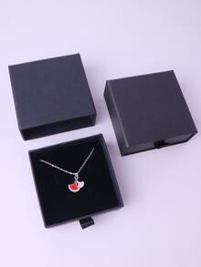 negro Cajón Caja para anillos , Pendientes , , collares & regalos - Negro - Ver 6