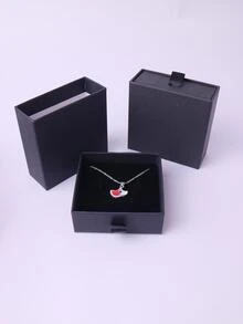 negro Cajón Caja para anillos , Pendientes , , collares & regalos - Negro - Ver 8