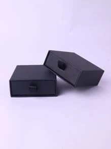 negro Cajón Caja para anillos , Pendientes , , collares & regalos - Negro - Ver 9