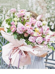 10入組花束包裝禮品包裝用品適用於花店 - 粉色 - 查看 4