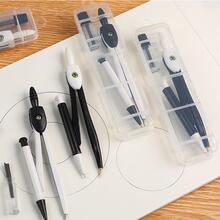 1pc Portable Minimalist Black And White Compass Drawing Tool - Black and White - View 5