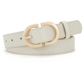 韓語風格新款簡約風扣飾女士腰皮帶