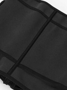 女士塑身腰带，适用于腹部控制训练腰部训练器 - 黑色 - 查看 5