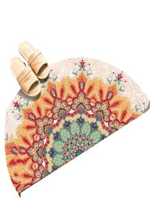 1 pc Semicircular Floor Carpet Mat Half Round Entrance Door Rug Non-Slip Welcome Doormat for Patio Front Door - Multicolor - View 11