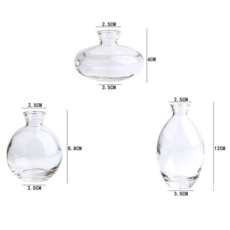 3pcs Clear Flower Vase SHEIN USA