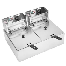 5000W Extra Large Electric Deep Fryer Commercial Restaurant Fry Basket 12L - Bạc - Xem 2