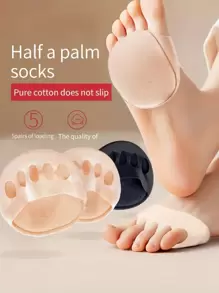 2入組半趾高跟鞋前腳墊 - 黑色 - 查看 2