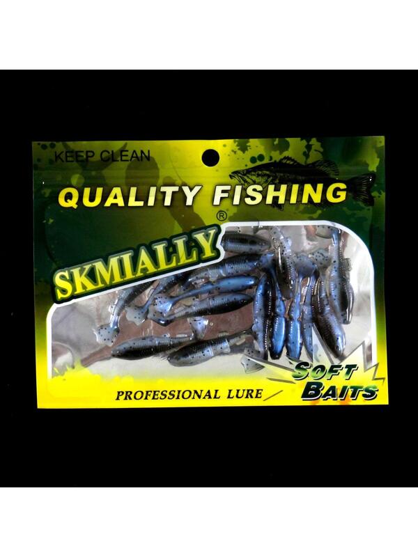 15pcs/pack 1.2g 4cm PVC Material Dualcolor Fishing Lures SHEIN USA