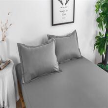 1pc Solid Color Pillowcase Without Filler - Grey - View 7