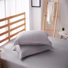 1pc Solid Color Pillowcase Without Filler - Grey - View 6