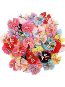 20pcs Cat Flower Head Garland - Multicolor - View 1