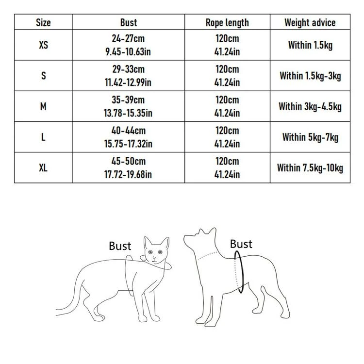 2 ชิ้น ลายสก็อต สายรัด สัตว์เลี้ยง & สายจูง เซ็ต - สีเทา - ดู 7