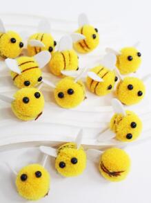 5入組動物設計羊毛戳材料套件 - 黃色 - 查看 1