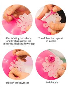 10入組婚禮派對生日背景塑膠氣球夾