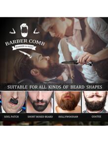 胡须梳 不锈钢折叠胡须梳 男士便携式钱包口袋梳 访问 Toosbuc 商店 - 黑色 - 查看 7