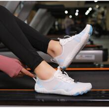 女用沙灘鞋夏季戶外水上運動防滑游泳健行速乾健身鞋 - 藍白色 - 查看 3