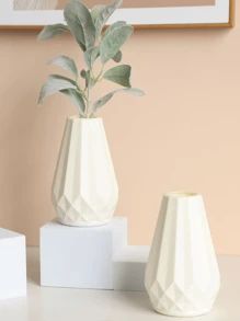 1 件花瓶，适用于家居装饰、客厅中心装饰、现代风格婚礼派对花瓶、多功能花盆房间装饰玻璃花瓶 - 白色 - 查看 7