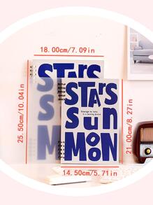 1Pp Không Dễ Trầy Xước Lá Rời Mờ Bìa Tiếng Anh Đơn Giản A5/B5 Có Lót Notebook Thích Hợp Cho Học Sinh, Sinh Viên Và Văn Phòng - màu nâu - Xem 5