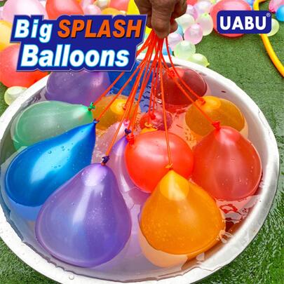 热带派对气球（3包），111个快速充气自封口热带彩色水球，适合户外家庭、朋友、儿童夏季娱乐，节日礼物。