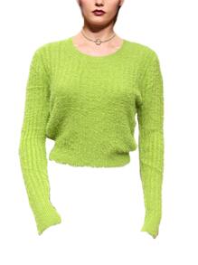 Women Knit Tops - màu xanh lá - Xem 2