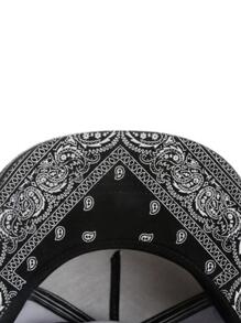 BIG C CAP Gray Adult Sports Bandanna Snapback Hat Hip Hop Paisley Headwear For Men Women Outdoor Casual Sun Baseball Cap - Grey - View 5