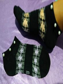 Paquete de 5 calcetines Para mujer Varios Colores Con Perlas - Multicolor - Ver 9