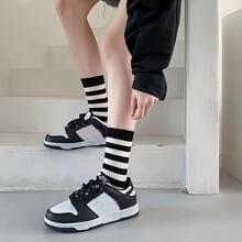 5 đôi vớ thủy thủ đoàn họa tiết sọc - Nhiều màu - Xem 5
