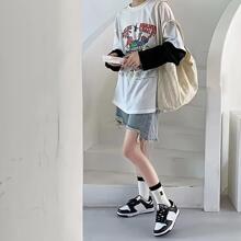5 đôi vớ thủy thủ đoàn họa tiết sọc - Nhiều màu - Xem 3