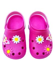 Sandália Babuche Infantil Menina Flor Chinelo promoção - Pink - Visão 2
