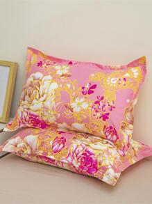 1 Vỏ gối họa tiết hoa không có chất độn - Nhiều màu - Xem 1