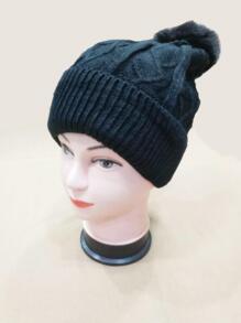 Women Beanie Hat - 黑色 - 查看 2