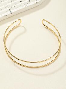 Minimalist Cuff Choker - Yellow Gold - View 2