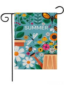 1入組花卉圖案和蝴蝶樣式旗