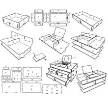 書桌抽屜化妝品收納袋 - 彩色 - 查看 5