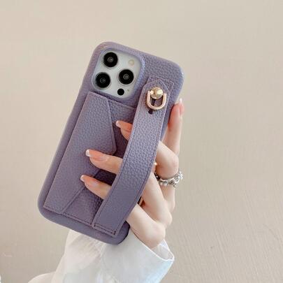 1 件纹理 PU 皮革钱包式保护壳（带腕带），适用于 Apple 16、16e、15、14 Plus、13、12、11 Pro Max、Pixel 4 XL、Galaxy S25、S24、S23、S22 Plus、Note 20 Ultra、S21 FE、A52、A53、A54、A56、A03、A03S、A12、A13、A14、A21、A21S、A22、A23、A24、A32、A34、A42、A71、A72、A81、A16、A25、A36、A73 5G、11、12、12X、14、Redmi Note 13 Pro、Edge 30、Xperia 10 IV、带支架的多功能防震保护壳