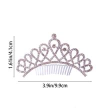 1PC Children's Crown Hair Comb, Head Accessories Princess Bride With Dress Wedding Dress Headdress