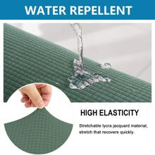 防水沙發墊沙發套,坐墊高彈力家具保護裝置,可水洗覆蓋大衣適用於 - 墨綠色 - 查看 2