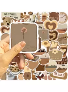 50pcs/Pack Vintage Cartoon Graffiti Stickers For Journal Back To School - Multicolor - View 2