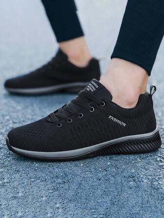 Men's Durable Soft Sole Breathable Sneakers, Mesh Chef Work Shoes Sports Sneakers