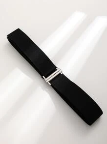 Metal Buckle Belt Summer, School Fall, Autumn, Halloween - Black - View 2