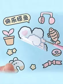 5入組隨機可愛卡通兒童貼紙 - 彩色 - 查看 6