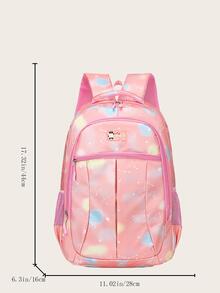 Chicas Mochila con patrón de galaxia - Rosa - Ver 2