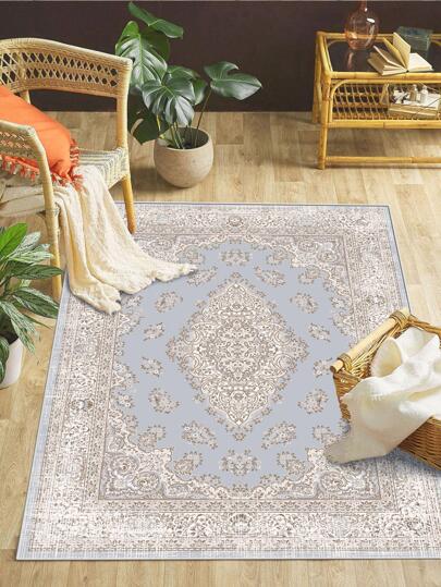 1pc Living Room Rug, Bedroom Bed Rug, Mandla Flower, Mandla Rug, Do Old Wind Block Blanket, Multi-Color, Washable Large Size Indoor Floor Printed Rug, Home Decoration Soft Non-Slip Vintage Rug, Living Room Rug, Bedroom Bed Rug, Doormat, Soft Doormat 16*24in/24*70.8in/63*70.8in