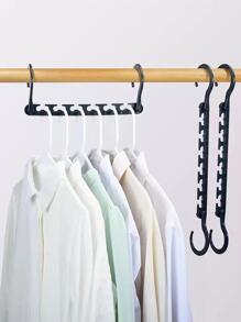 1入組多功能衣架收納架 - 黑色 - 查看 6