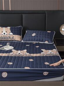 1PC Họa Tiết Hoạt Hình Dễ Thương Gia Đình Ga Trải Giường Tấm Bảo Vệ Nệm - Nhiều màu - Xem 6