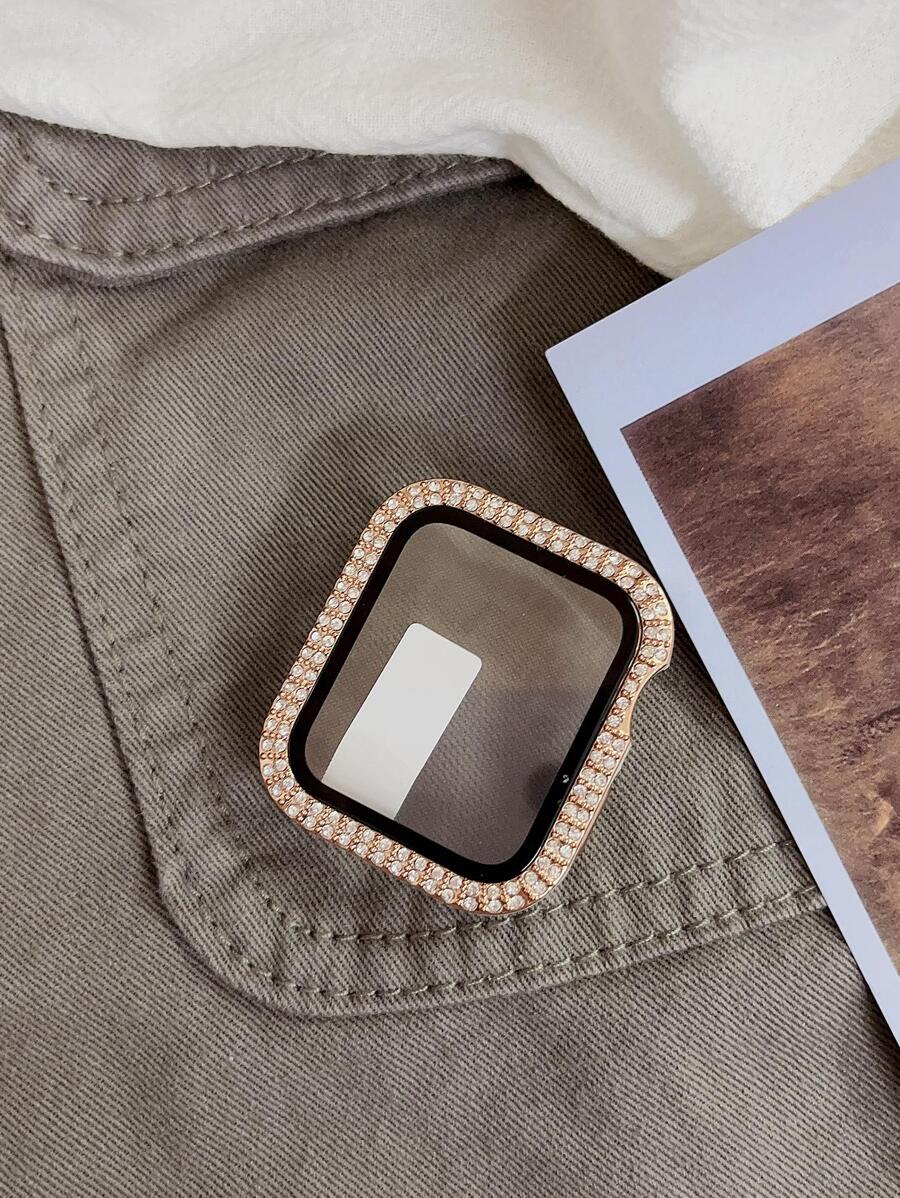 二合一水鑽裝飾殼套&屏幕保護膜適用於Apple Watch - 彩色 - 查看 1