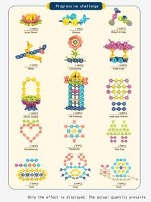 1入組兒童DIY木頭圓形拼圖 - 彩色 - 查看 4