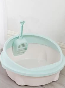 1 pieza Arenero para gato con Pala - Verde - Ver 2