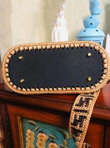 Túi dệt có đế dày Phụ kiện tự làm - màu đen - Xem 4